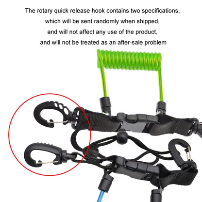 Diving Camera TPU Spring Steel Wire Retractable Anti-lost Rope, Transparent Black