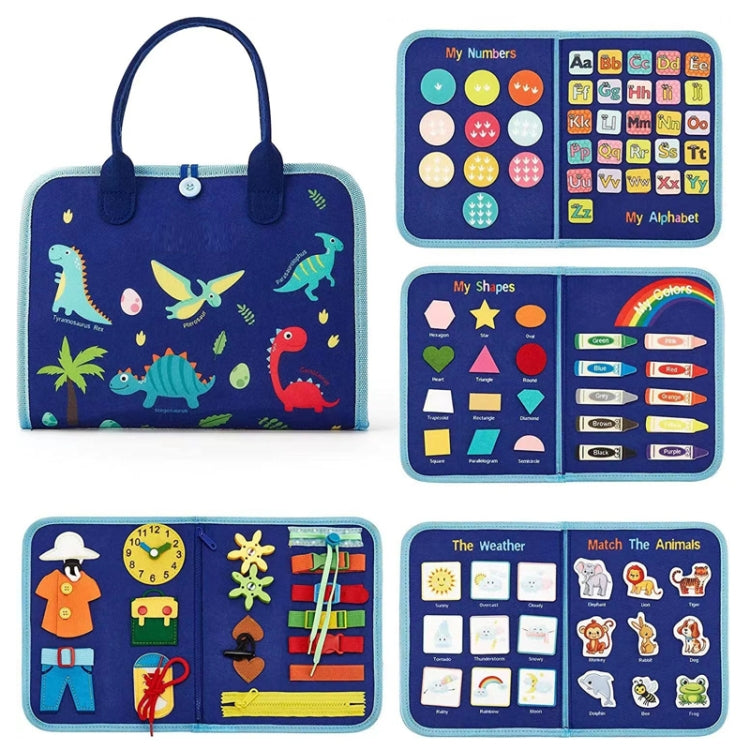 Felt Montessori Toddler Dressing Tying Shoes Early Learning Board Children Puzzle DIY Busy Board