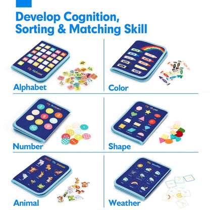 Felt Montessori Toddler Dressing Tying Shoes Early Learning Board Children Puzzle DIY Busy Board