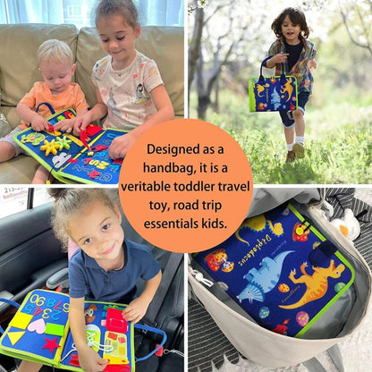 Felt Montessori Toddler Dressing Tying Shoes Early Learning Board Children Puzzle DIY Busy Board