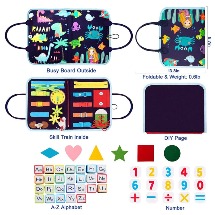 Toddler Montessori Busy Board DIY Children Sensory Early Learning Educational Toy