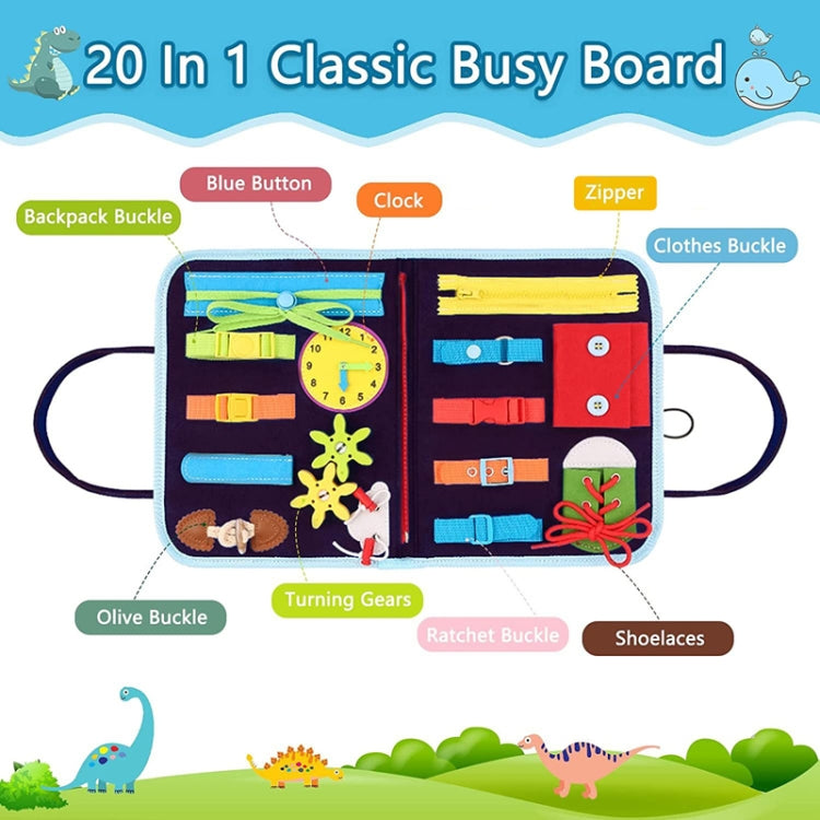 Toddler Montessori Busy Board DIY Children Sensory Early Learning Educational Toy