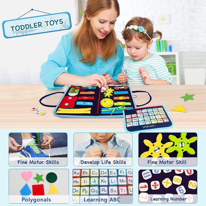 Toddler Montessori Busy Board DIY Children Sensory Early Learning Educational Toy