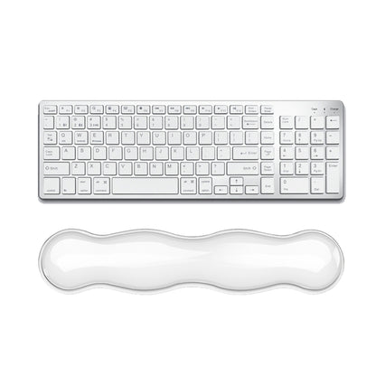 Cool Silicone Keyboard Wrist Rest Mouse Pad Relieve Wrist Fatigue, Small Transparent, Small Transparent Gray, Small Green, Large Transparent, Large Transparent Gray, Large Green