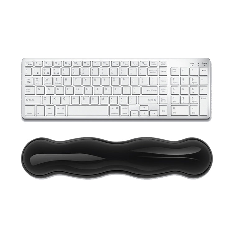 Cool Silicone Keyboard Wrist Rest Mouse Pad Relieve Wrist Fatigue, Small Transparent, Small Transparent Gray, Small Green, Large Transparent, Large Transparent Gray, Large Green