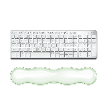 Cool Silicone Keyboard Wrist Rest Mouse Pad Relieve Wrist Fatigue, Small Transparent, Small Transparent Gray, Small Green, Large Transparent, Large Transparent Gray, Large Green