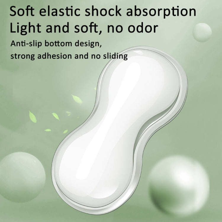Cool Silicone Keyboard Wrist Rest Mouse Pad Relieve Wrist Fatigue, Small Transparent, Small Transparent Gray, Small Green, Large Transparent, Large Transparent Gray, Large Green