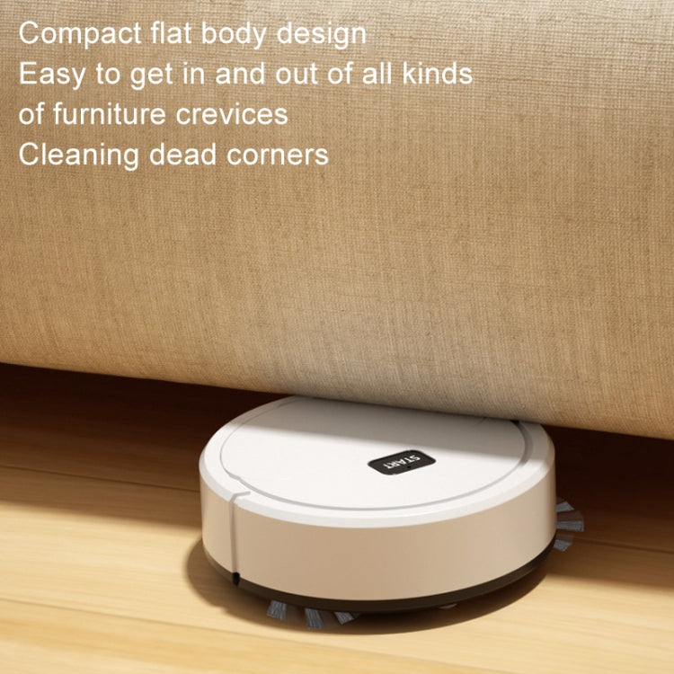 Automatic Mini Sweeping Robot Mopping Sweeping Suction 3 In 1 Cleaning Machine, White Rechargeable, Black Rechargeable, Black Battery, White Battery