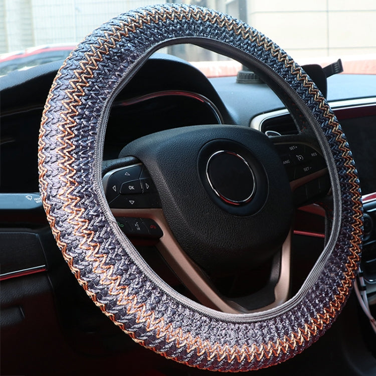 Universal Car Steering Wheel Ice Silk Non-slip Breathable Protective Cover