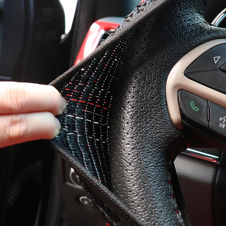 Universal Car Steering Wheel Ice Silk Non-slip Breathable Protective Cover