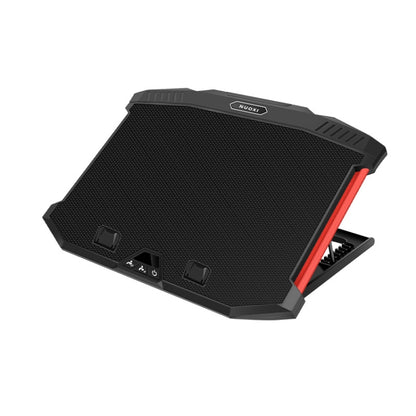 NUOXI X100 11-Fans LED Screen Adjustable Laptop Radiator Cooling Rack, X100 11-Fans