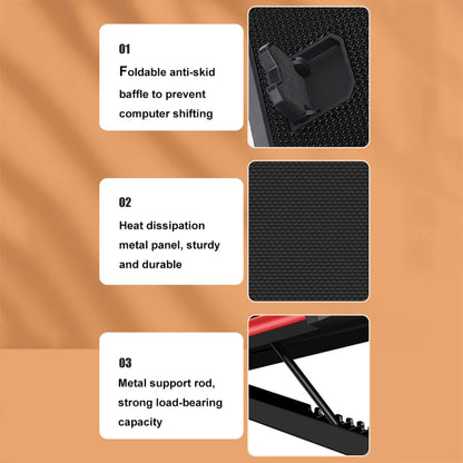 NUOXI X100 11-Fans LED Screen Adjustable Laptop Radiator Cooling Rack, X100 11-Fans