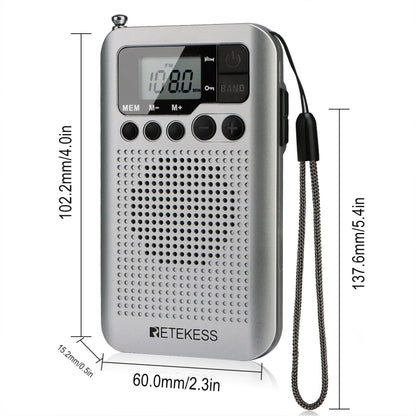 RETEKESS TR106 Portable Radio With Sleep Timer, TR106