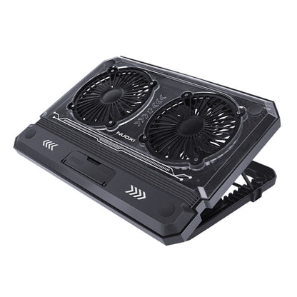 NUOXI C300 Dual-fans RGB Light Adjustable Laptop Radiator Lifting and Folding Cooling Stand, C300 Dual-fans