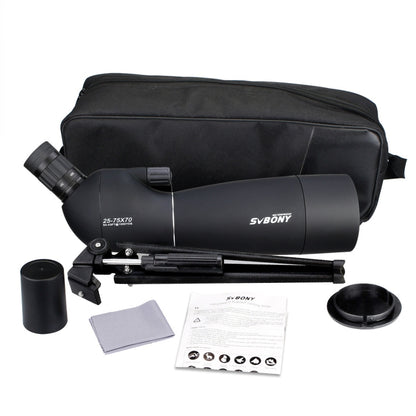 SVBONY SV28 25-75x70 IP65 Waterproof Bird Scope, 21mm Eyepiece