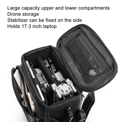 Cwatcun D141 Shoulder Drone Bag Large Capacity Multifunctional Waterproof Photography SLR Camera Bag, D141
