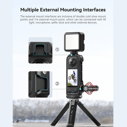 For Insta360 X4 aMagisn Quick-release Plastic Rabbit Cage Expansion Frame, Quick-release Plastic Frame