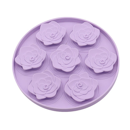Rose Shaped Pet Lick Pads Dogs Silicone Slow Eating Mat
