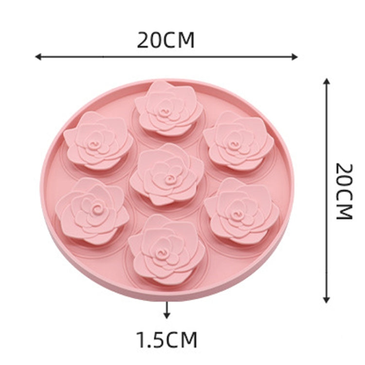 Rose Shaped Pet Lick Pads Dogs Silicone Slow Eating Mat