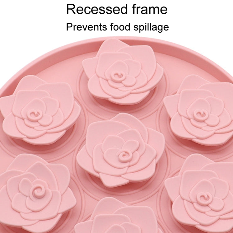 Rose Shaped Pet Lick Pads Dogs Silicone Slow Eating Mat