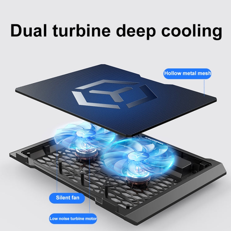 ICE COOREL S511 Laptop Radiator Heightening Bracket, Single Fan, Dual-fans no Speed Regulation, Dual-fans with Speed Regulation