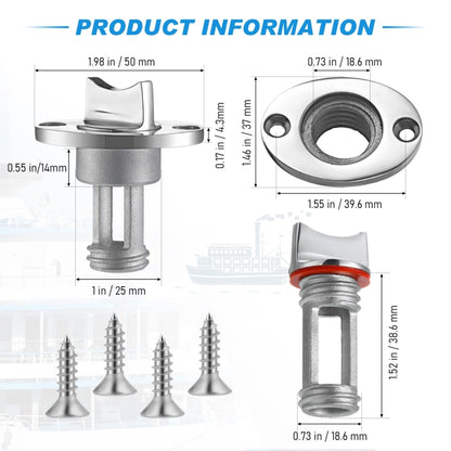 Stainless Steel Water Plug For Kayak Stern Drain, 1pc, 2pcs
