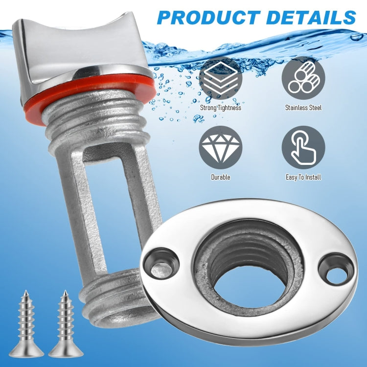 Stainless Steel Water Plug For Kayak Stern Drain, 1pc, 2pcs