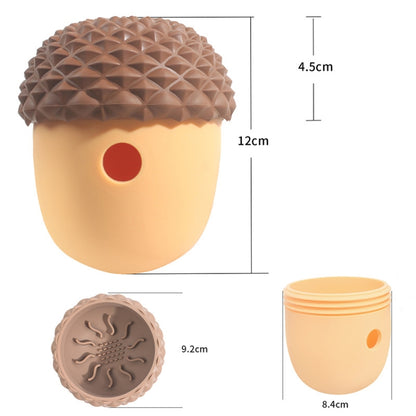 Pet Toys Leaky Ball Dogs Acorn Shape Educational Slow Eating Toys