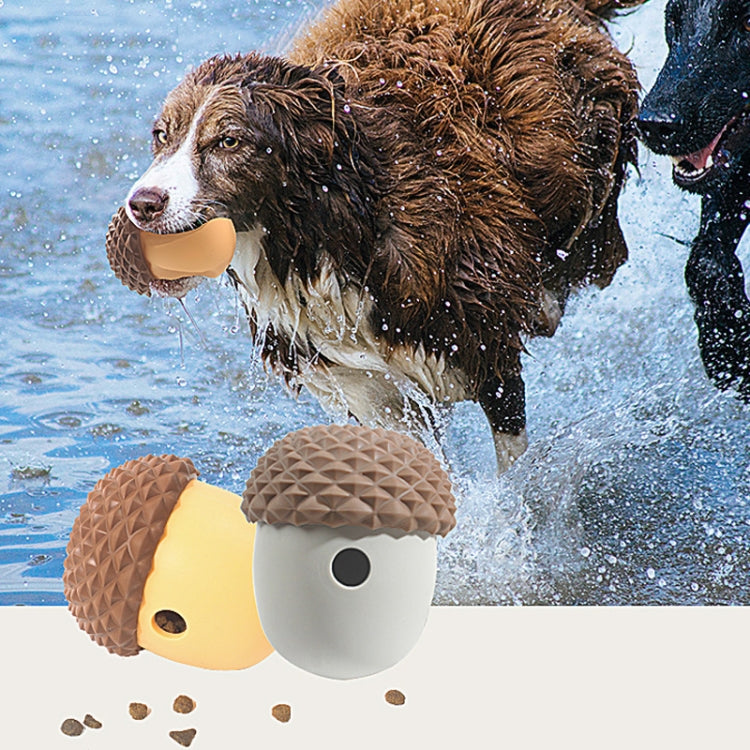 Pet Toys Leaky Ball Dogs Acorn Shape Educational Slow Eating Toys