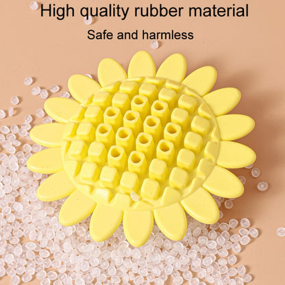 Pet Sunflower Leaky Ball Toys Dogs Chewable And Teething Rubber Toys