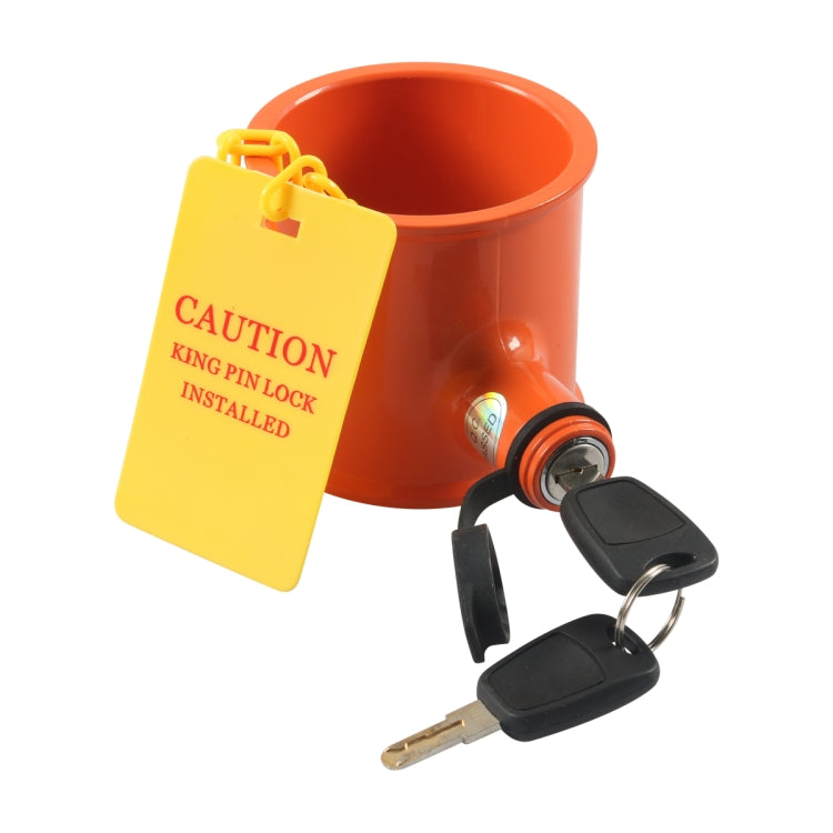 Semi-trailer RV Cylindrical Anti-theft Trailer Lock With Warning Sign