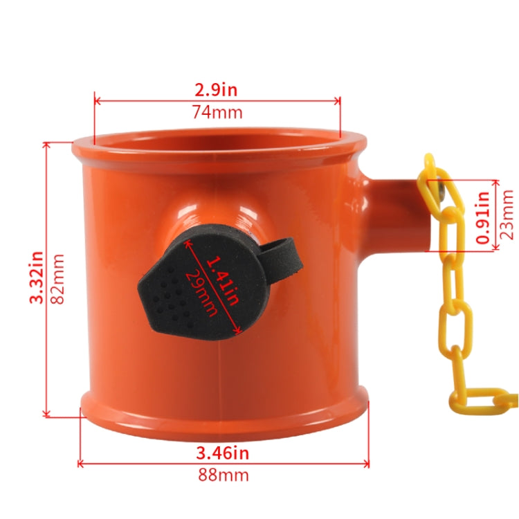 Semi-trailer RV Cylindrical Anti-theft Trailer Lock With Warning Sign