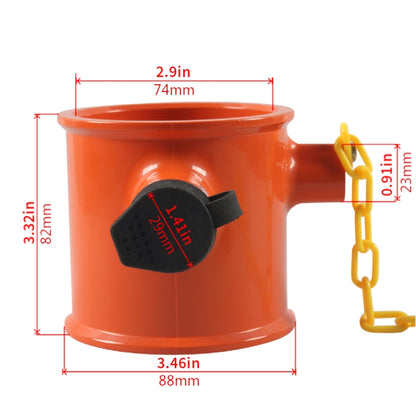 Semi-trailer RV Cylindrical Anti-theft Trailer Lock With Warning Sign