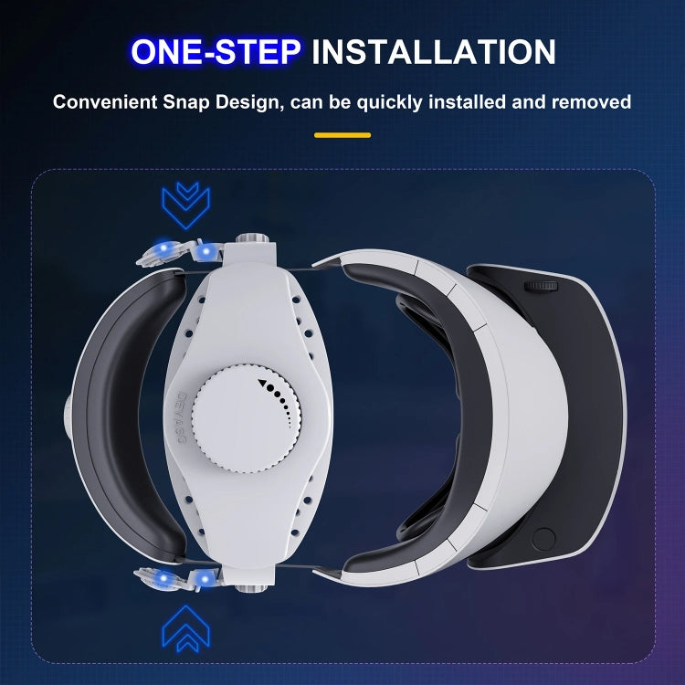 DEVASO For PlayStation VR 2 Elite Headband Non-Slip Comfortable Weight Reducing Headband, For PlayStation VR 2 ABS