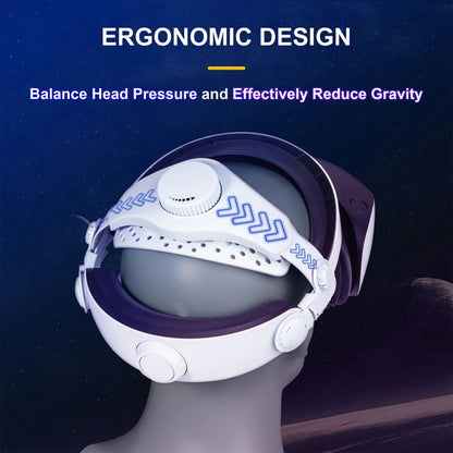 DEVASO For PlayStation VR 2 Elite Headband Non-Slip Comfortable Weight Reducing Headband, For PlayStation VR 2 ABS