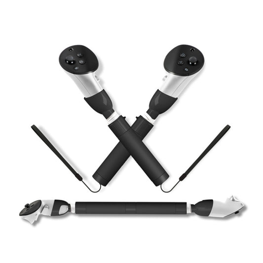 DEVASO For Meta Quest 3S / 3 Game Lightsaber Golf Game Extension Pole Baseball Grip Accessories