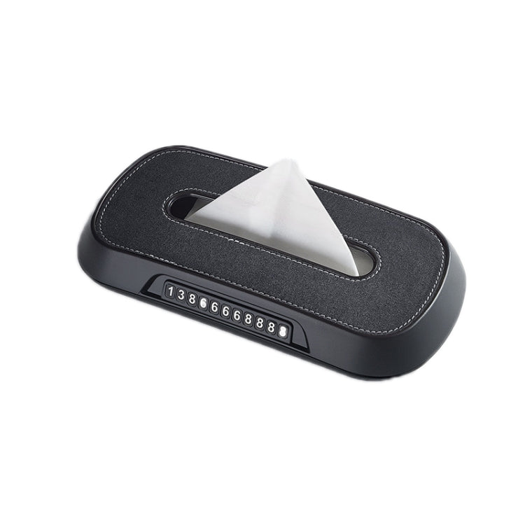 Car Sun Visor Hanging Sunroof Seat Back Tissue Box, Leather Black, Leather Beige, Leather Brown, Leather Red, Suede Dark Gray, Suede Beige, Suede Brown, Suede Red