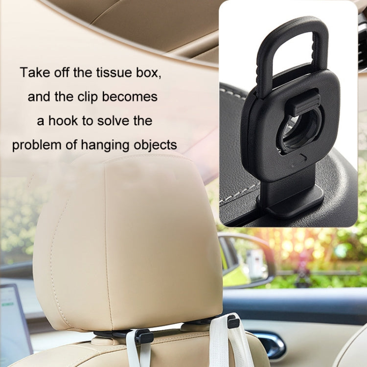 Car Sun Visor Hanging Sunroof Seat Back Tissue Box, Leather Black, Leather Beige, Leather Brown, Leather Red, Suede Dark Gray, Suede Beige, Suede Brown, Suede Red