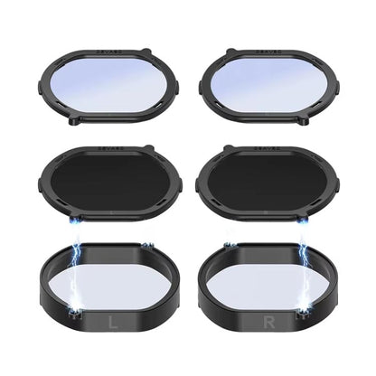 DEVASO For PlayStation VR 2 6 In 1 Magnetic Glasses Anti-Scratch Protective Cover, 6 In 1
