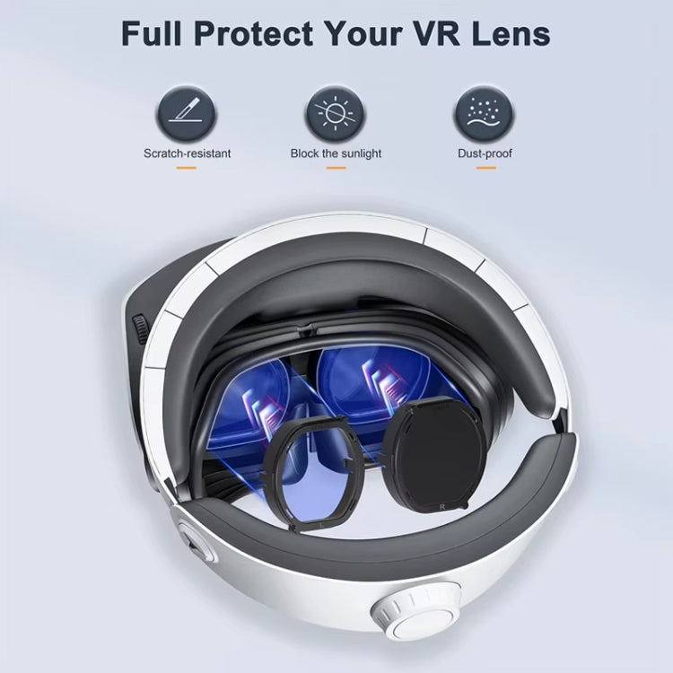 DEVASO For PlayStation VR 2 6 In 1 Magnetic Glasses Anti-Scratch Protective Cover, 6 In 1