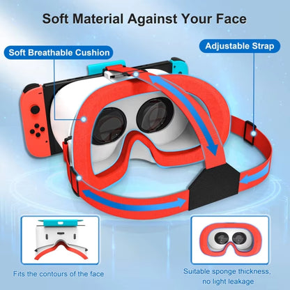 DEVASO Compatible With Switch / Switch OLED Gaming Console VR Glasses, 1127225