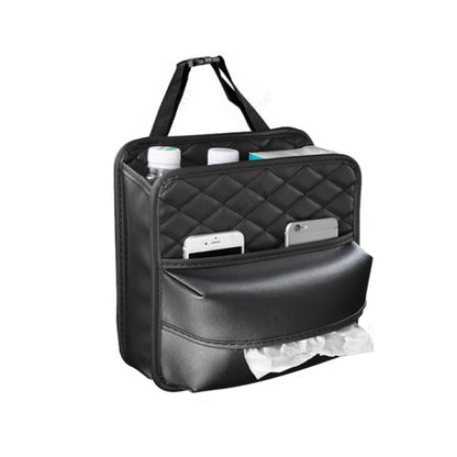 2 In 1 Car Seat Back Storage Hanging Tissue Bag, Standard, Enlarged