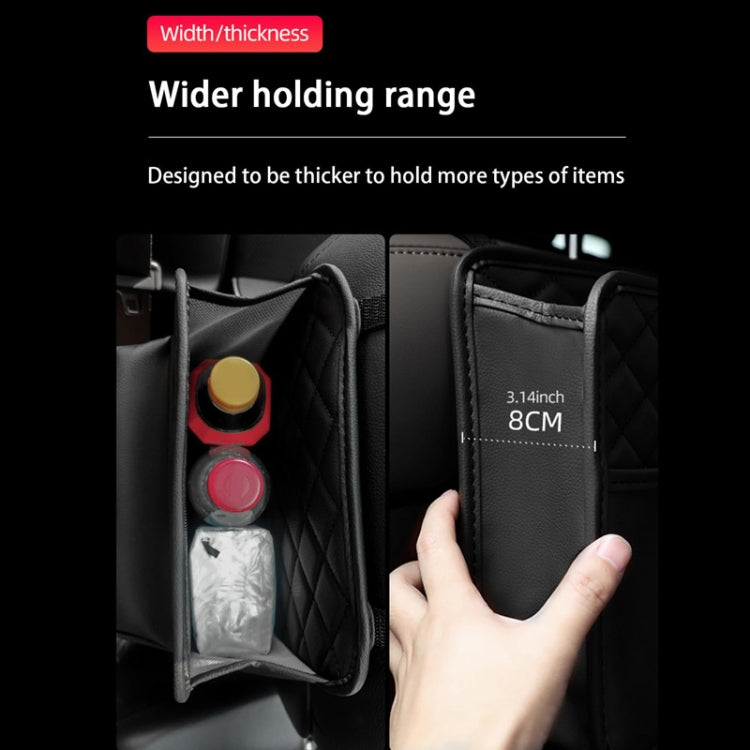 2 In 1 Car Seat Back Storage Hanging Tissue Bag, Standard, Enlarged