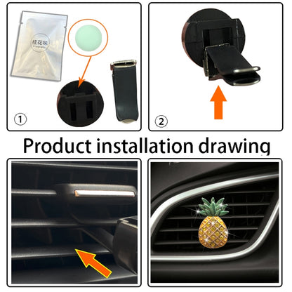 Car Air Conditioning Vent Pineapple Decorative Aromatherapy Clip