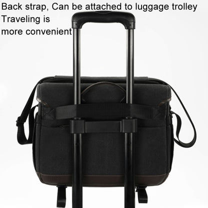 Cwatcun D142 Vintage Camera Bag Shoulder Messenger Bag Camera Digital Storage Bag, Small Black, Medium Black, Large Black
