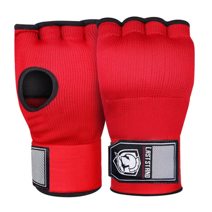 LASTSTAND Half Finger Gel Boxing Gloves Sanda Wrist Guard Bandage, Free Size