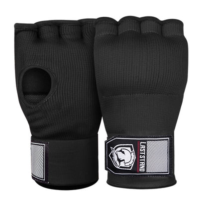 LASTSTAND Half Finger Gel Boxing Gloves Sanda Wrist Guard Bandage, Free Size