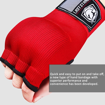 LASTSTAND Half Finger Gel Boxing Gloves Sanda Wrist Guard Bandage, Free Size