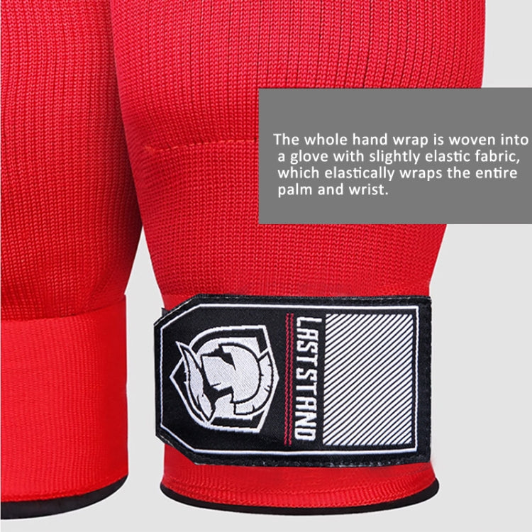LASTSTAND Half Finger Gel Boxing Gloves Sanda Wrist Guard Bandage, Free Size