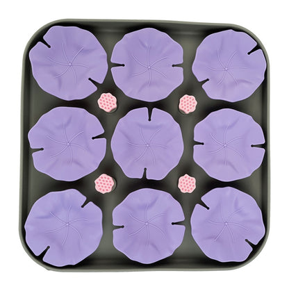 Lotus Leaf Silicone Pet Licking Pad Cats And Dogs Anti Choking Slow Eating Mat